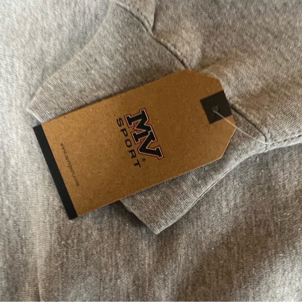 MV sport Pro weave Grey Crewneck Sweatshirts NWT size large - Picture 4 of 4